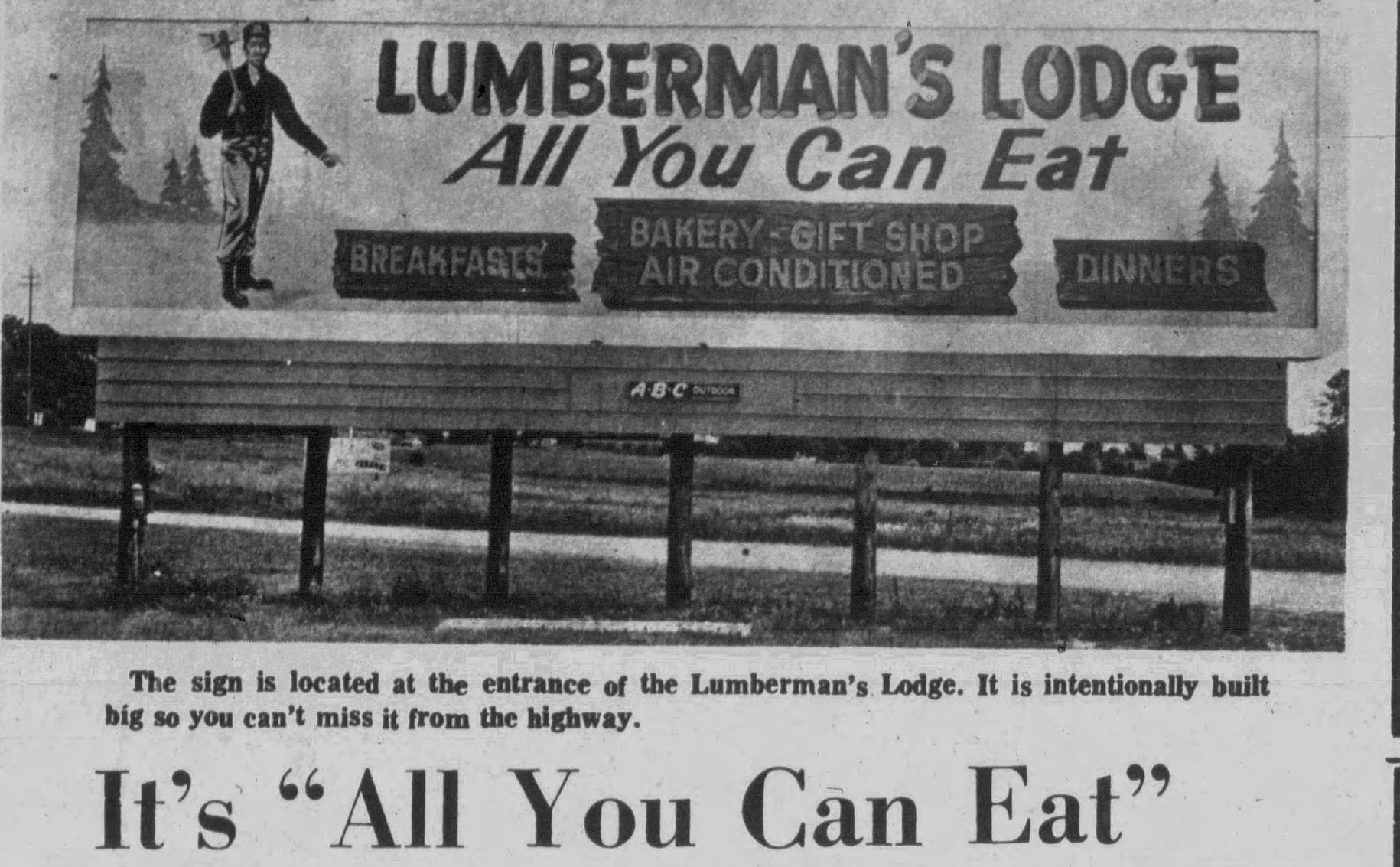 Lumberman's Lodge į šiaurę nuo Ženevos ežero, 12 greitkelyje
